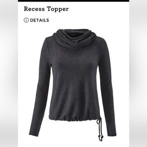 CAbi Recess Cowl neck light weight hoodie